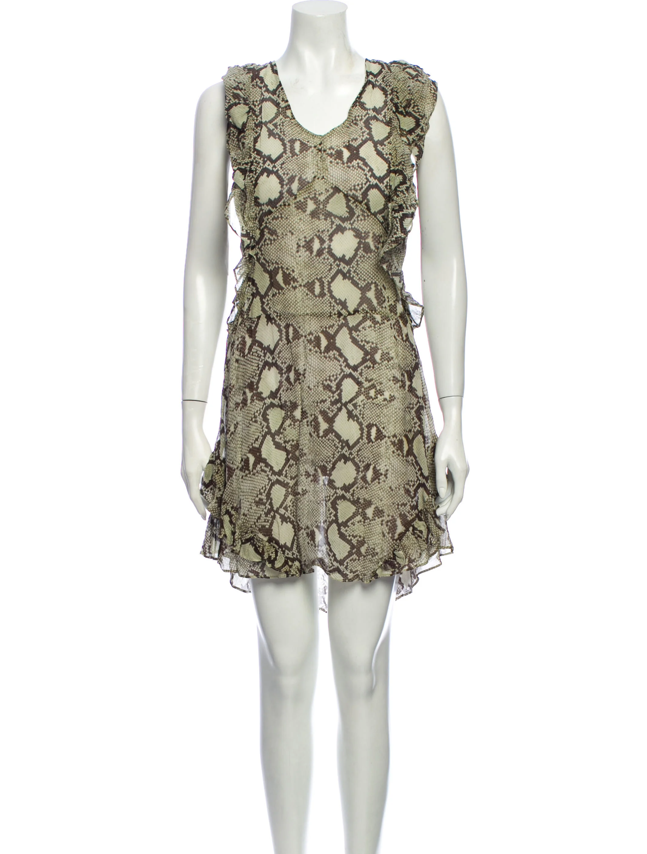 Pam & GelaAnimal Print Knee-Length Dress