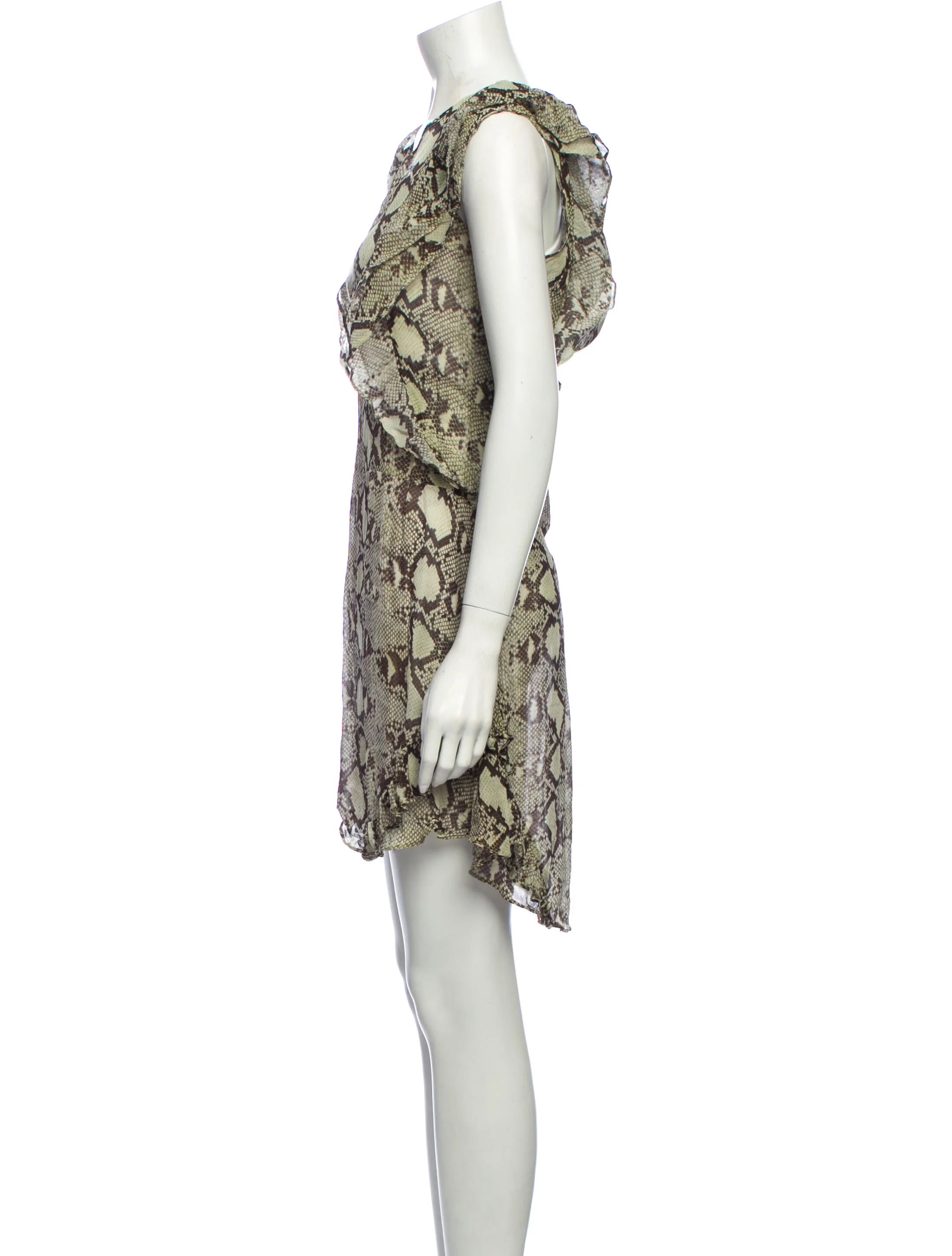 Pam & GelaAnimal Print Knee-Length Dress