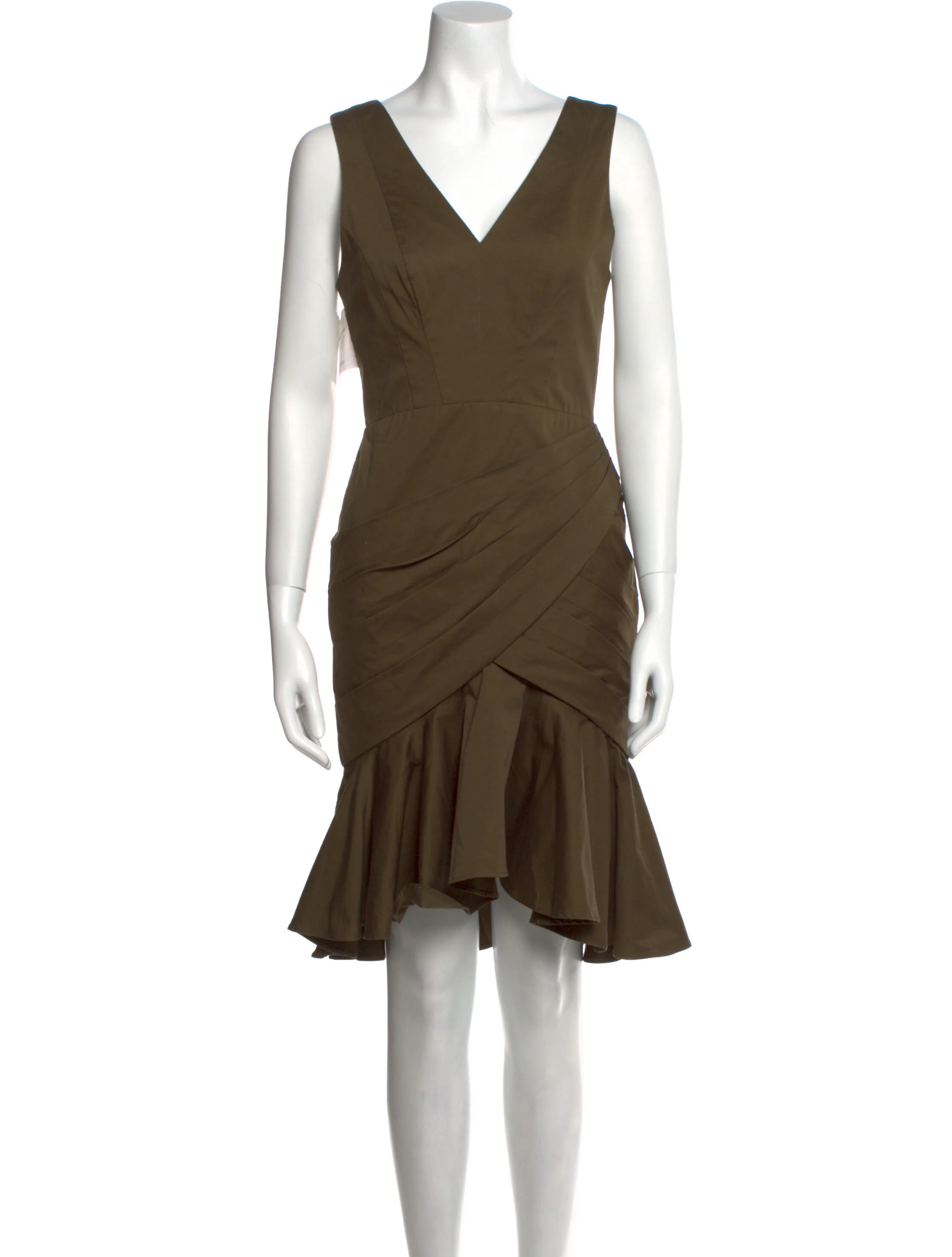 Fame & PartnersV-Neck Knee-Length Dress