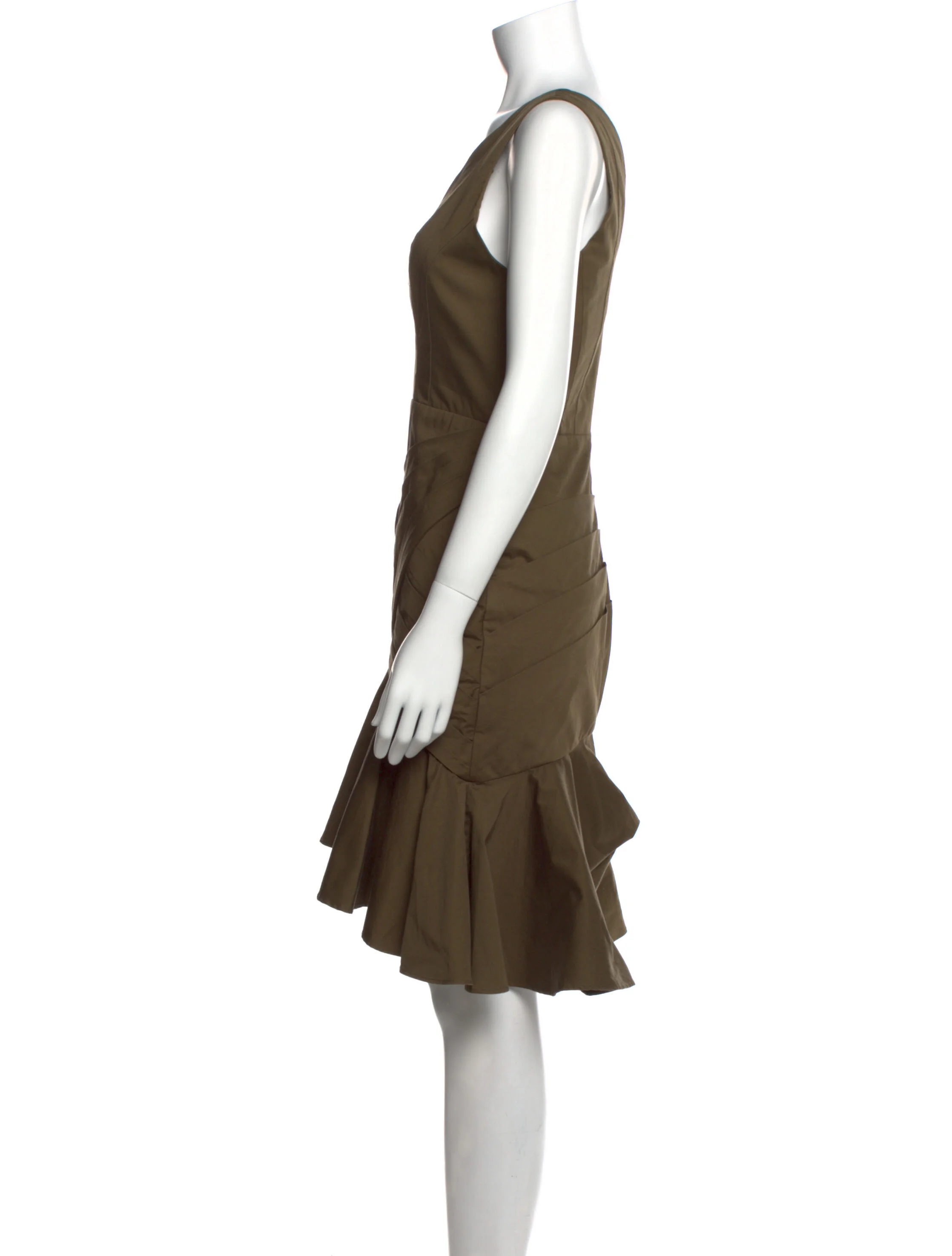 Fame & PartnersV-Neck Knee-Length Dress