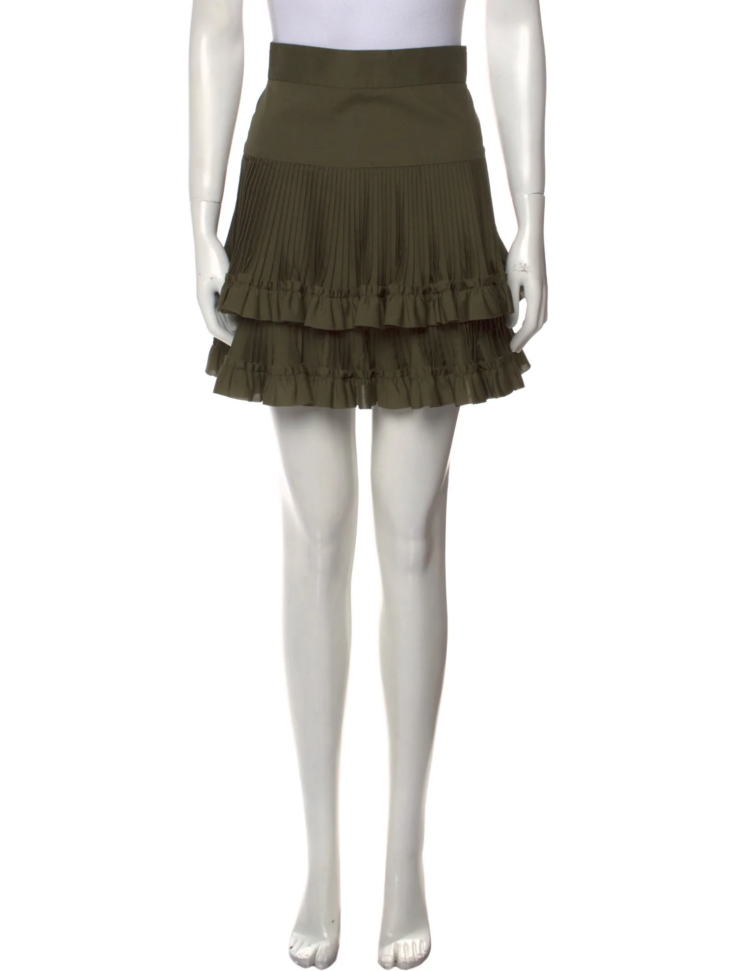 Brandon MaxwellRuffle Embellishment Mini Skirt w/ Tags