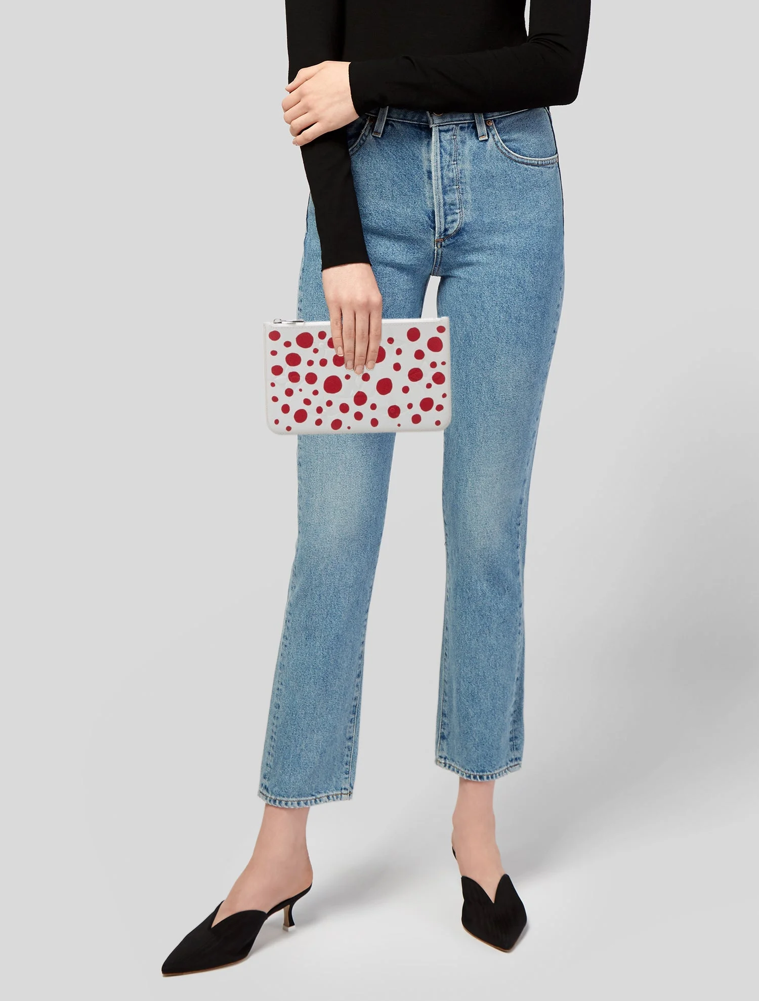 Louis Vuittonx Yayoi Kusama 2023 Monogram Infinity Dots Neverfull Pouch