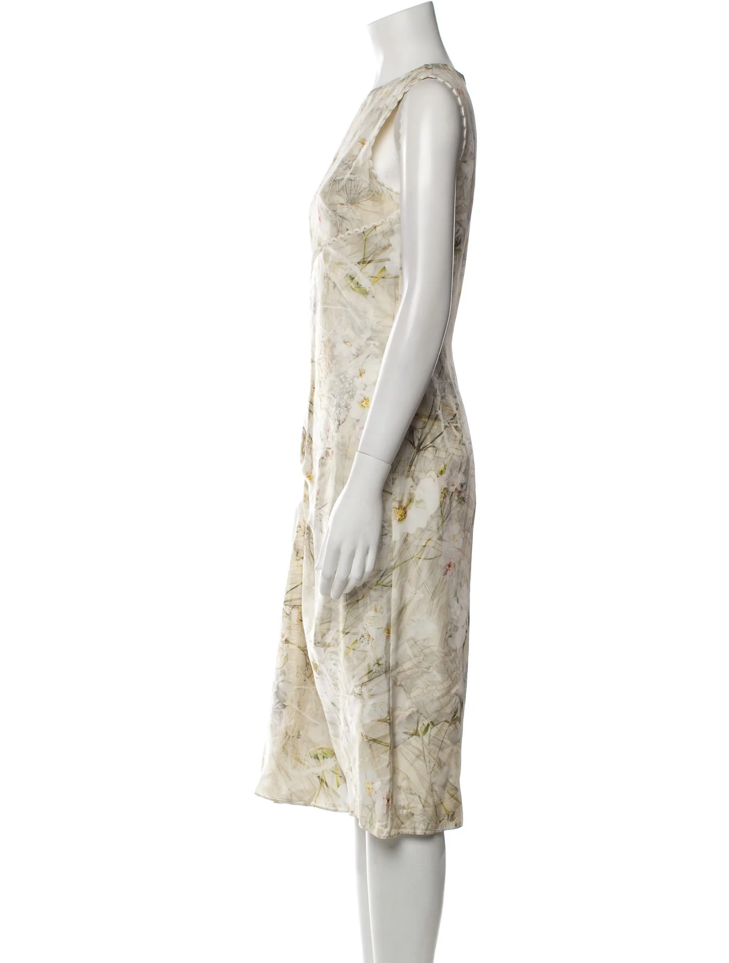 Alexander McQueenSilk Midi Length Dress