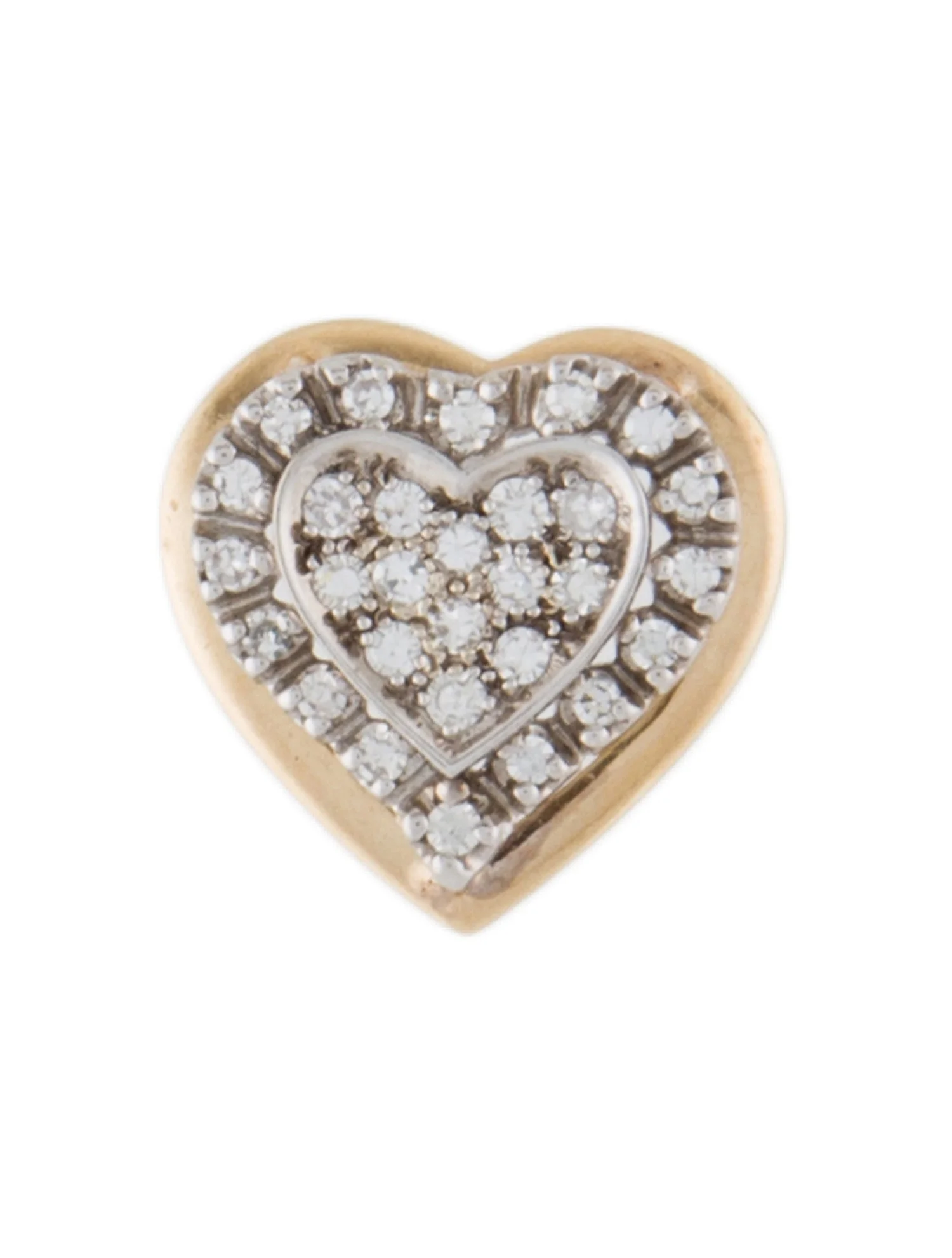 Pendant14K Diamond Two-Tone Heart Pendant