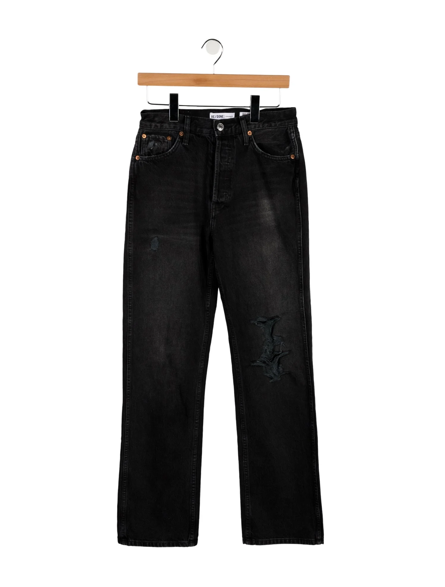 RE/DONEHigh-Rise Straight Leg Jeans