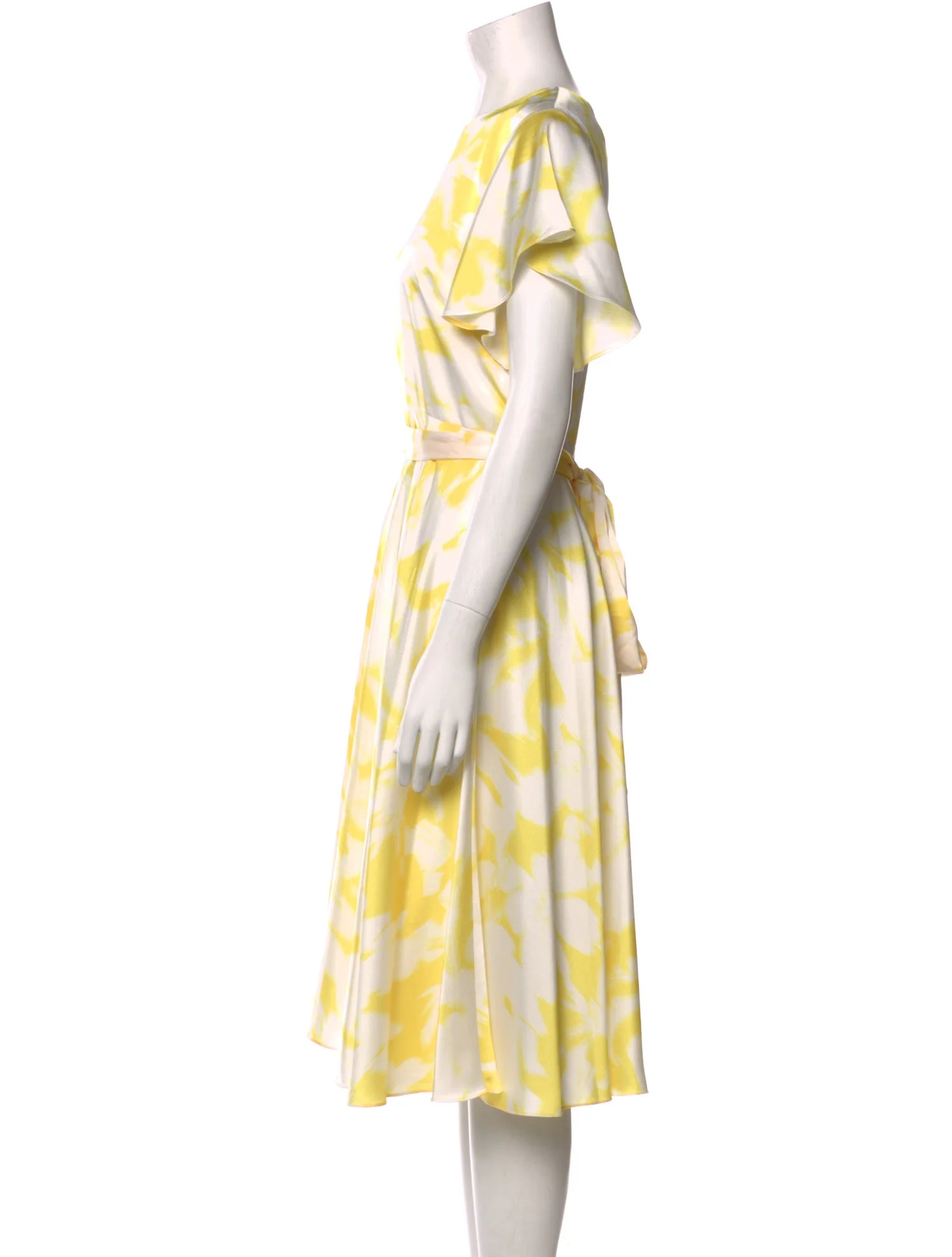 Monique LhuillierPrinted Midi Length Dress w/ Tags