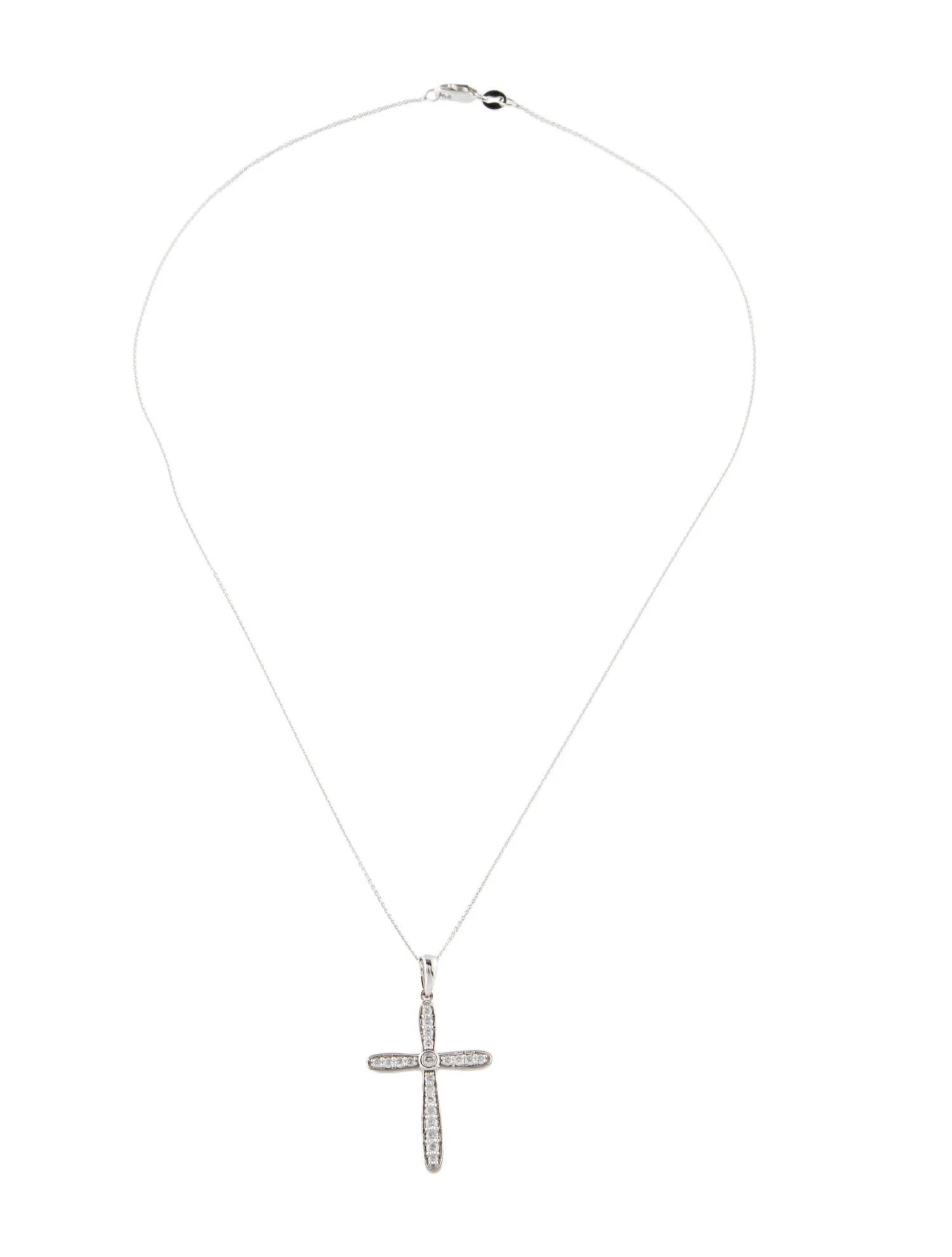 Necklace14K Diamond Cross Pendant Necklace
