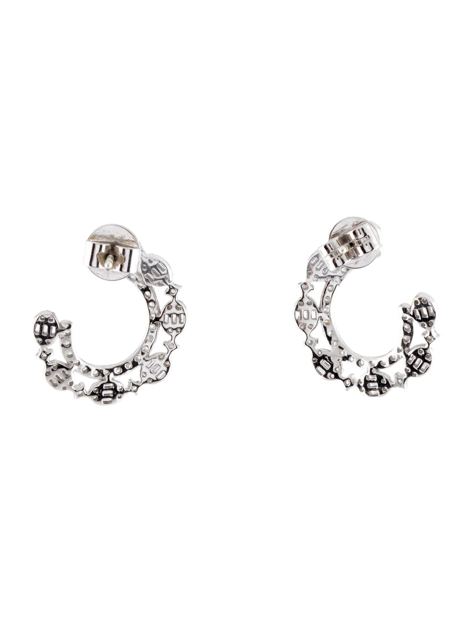 Earrings14K Diamond Hoop Earrings