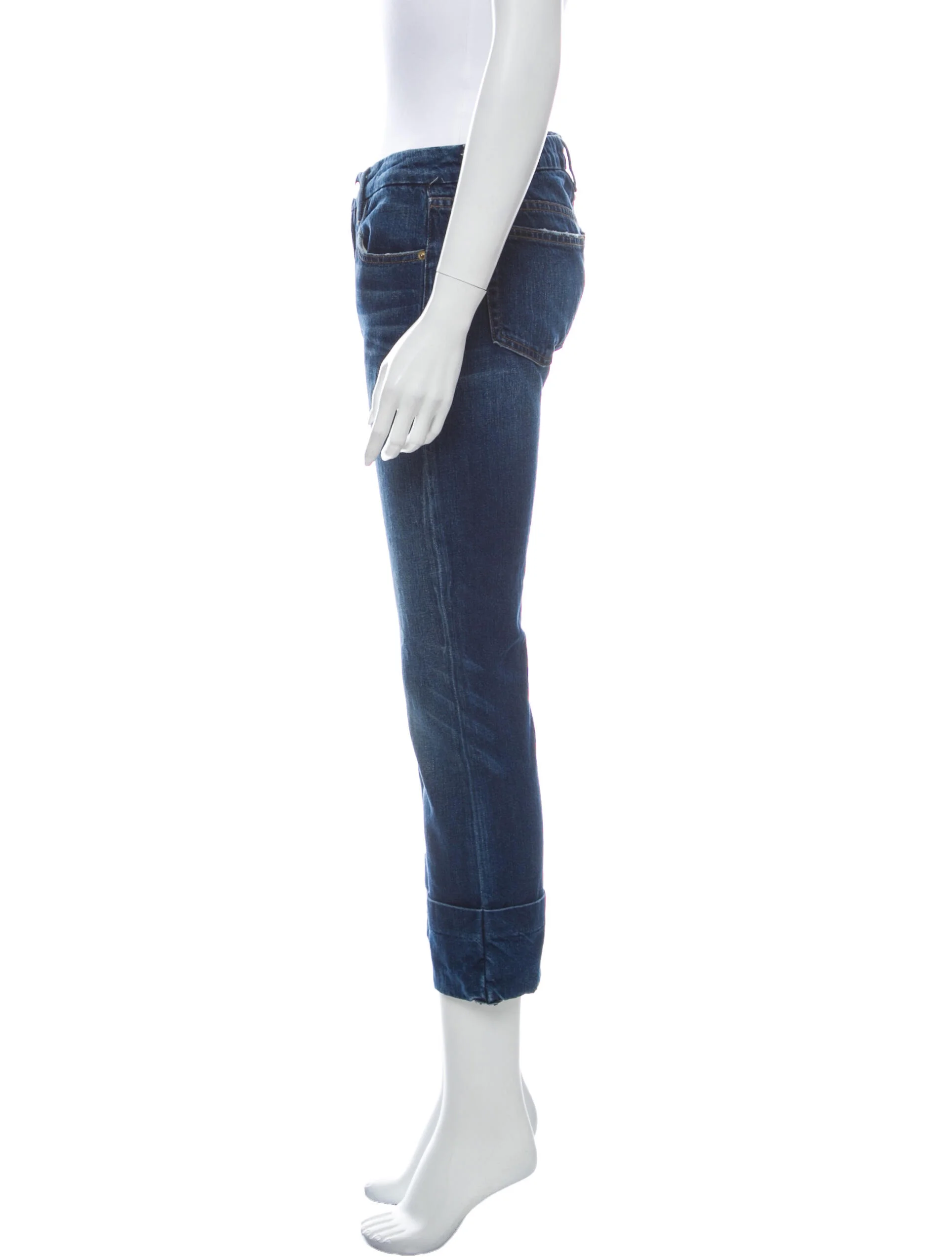 FRAMEMid-Rise Straight Leg Jeans