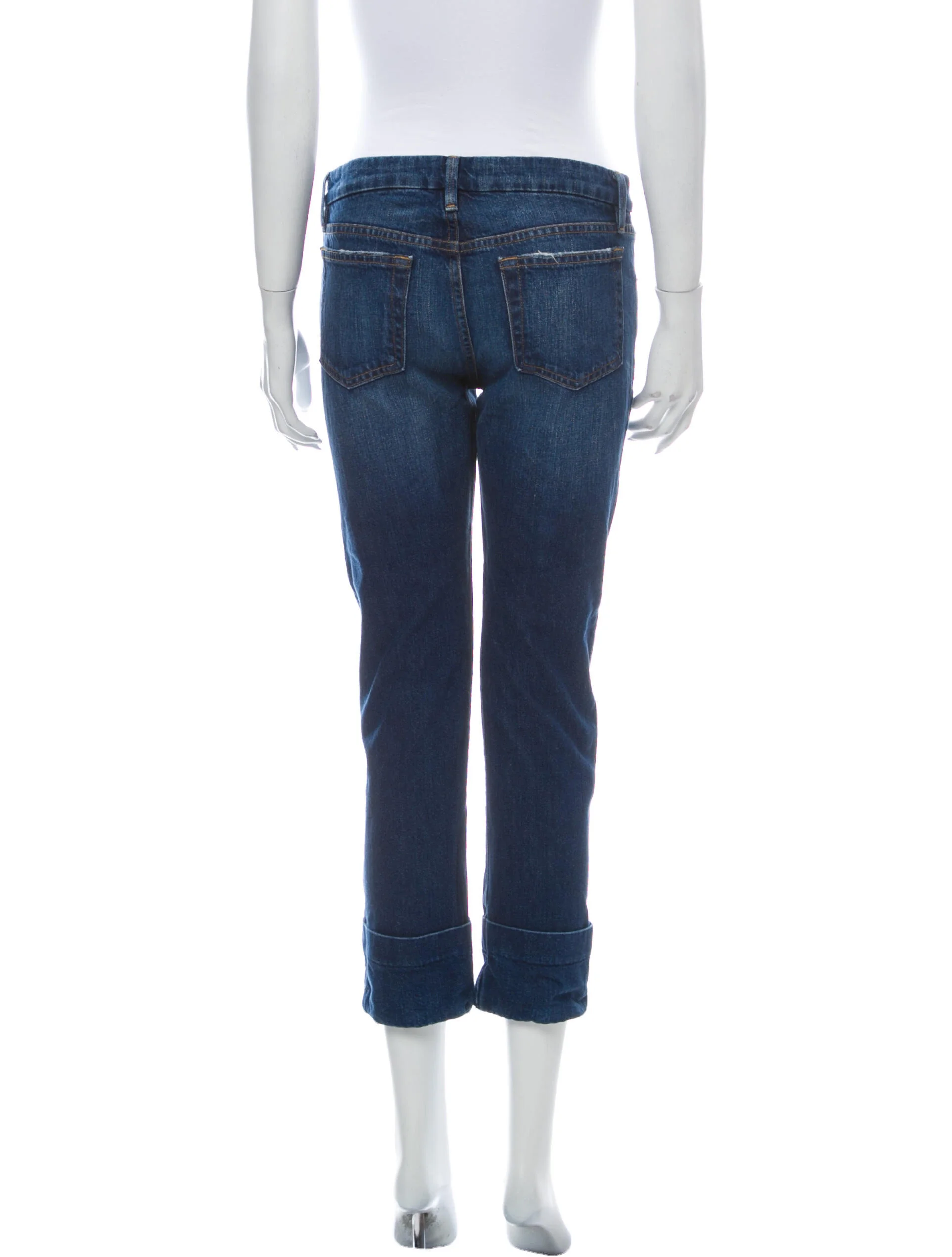 FRAMEMid-Rise Straight Leg Jeans