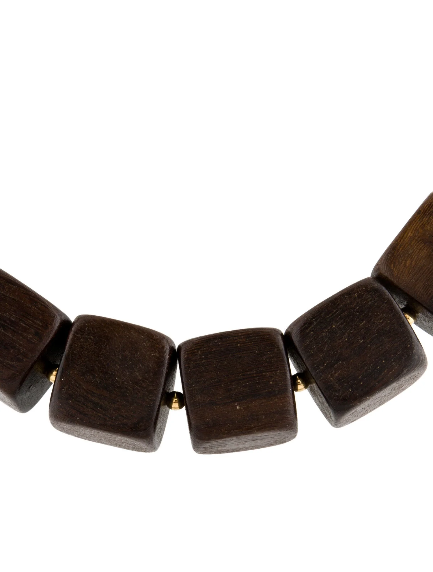 Kenneth Jay LaneWood Beaded Collar Necklace