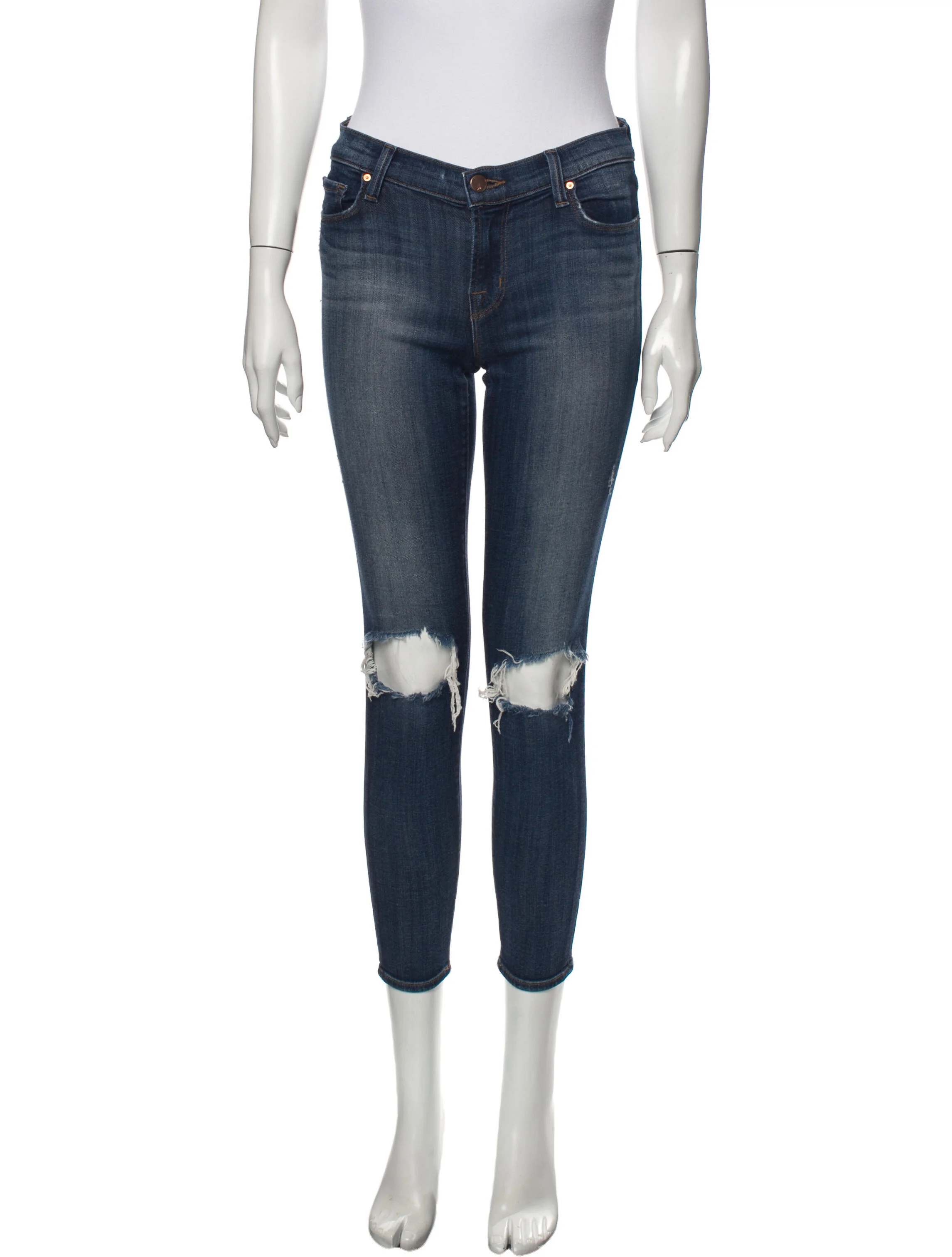 J BrandMid-Rise Skinny Leg Jeans