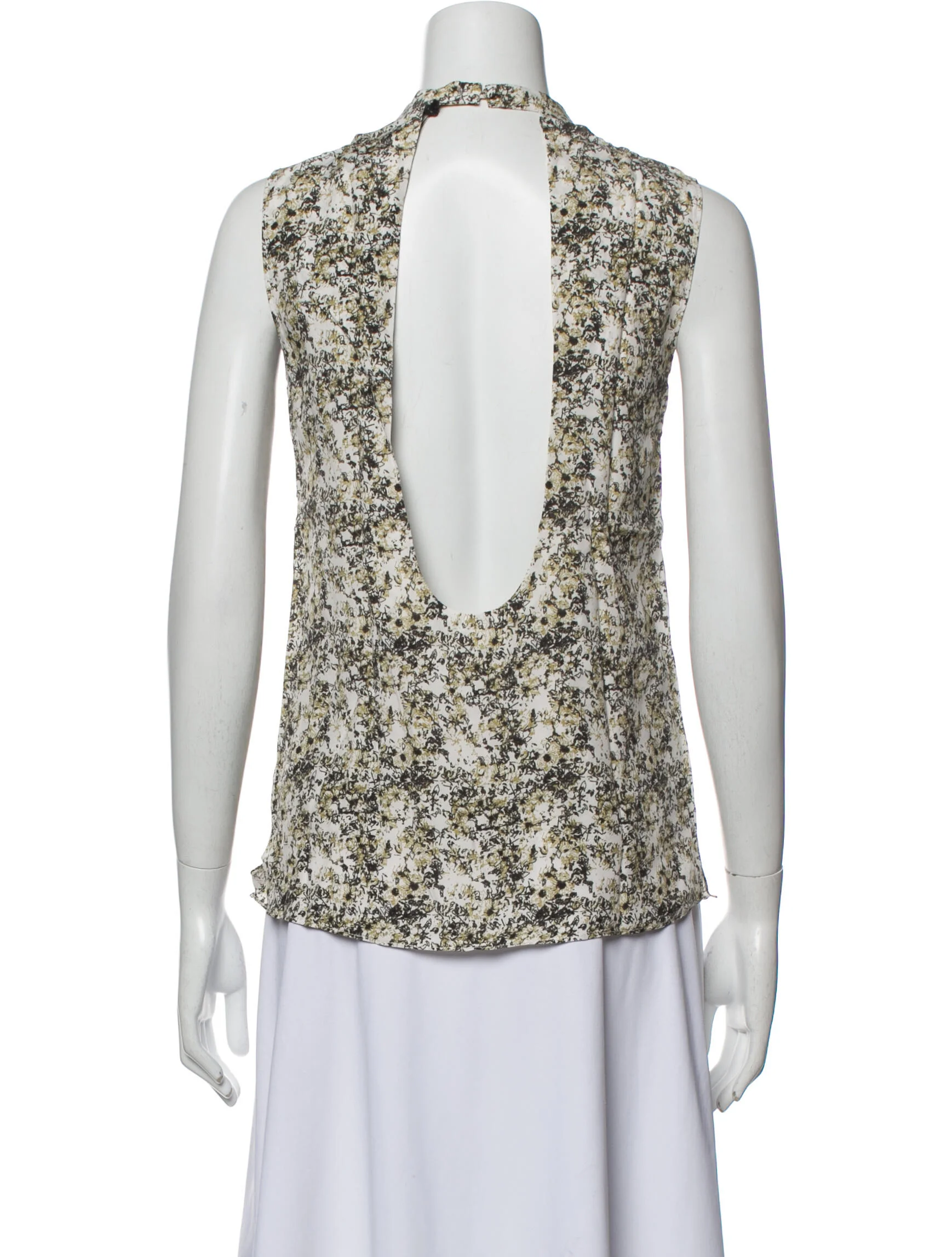 Totokaelo ArchiveFloral Print Mock Neck Blouse