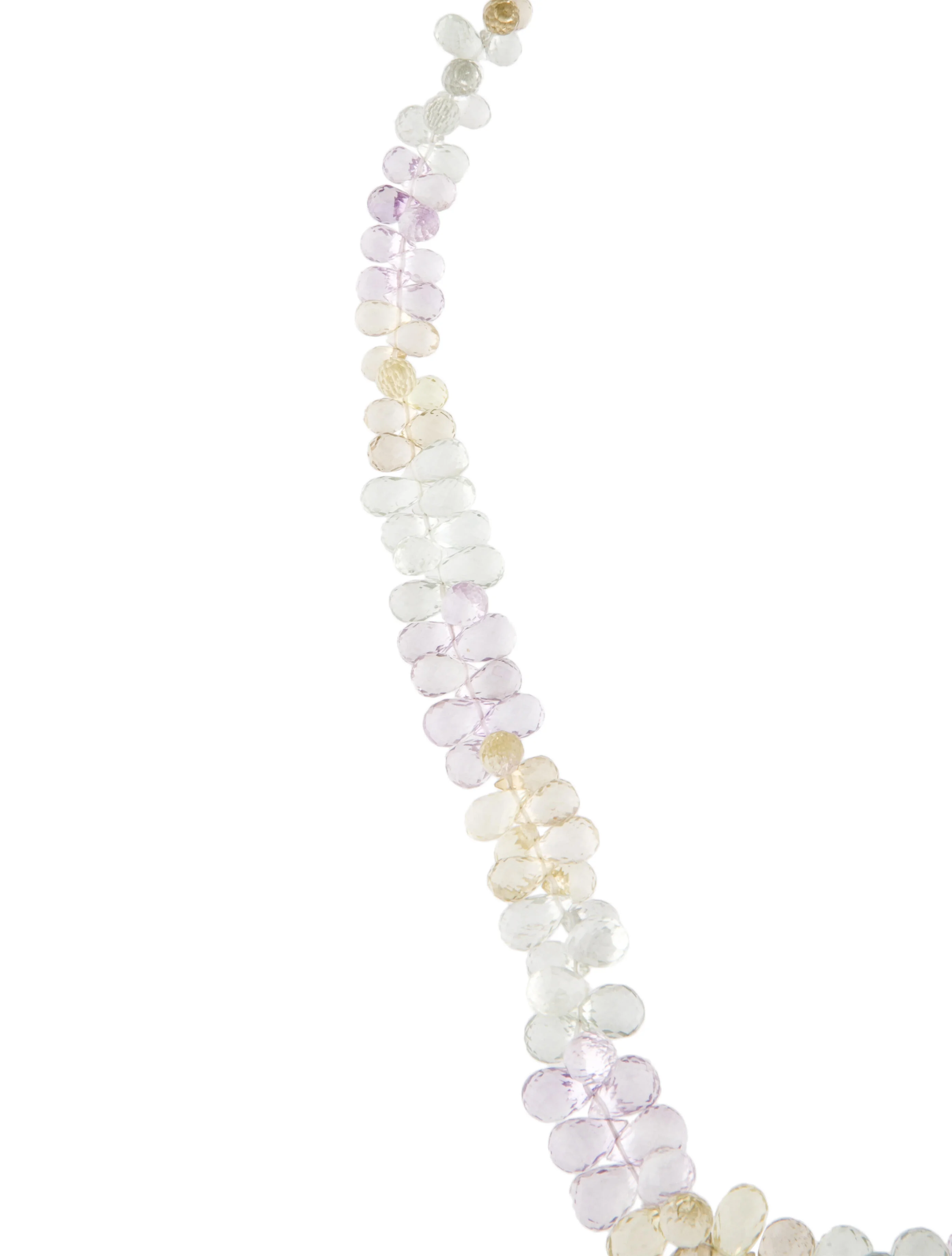 Necklace14K Multi-Gemstone Beaded Chain Necklace 3 Necklace14K Multi-Gemstone Beaded Chain Necklace