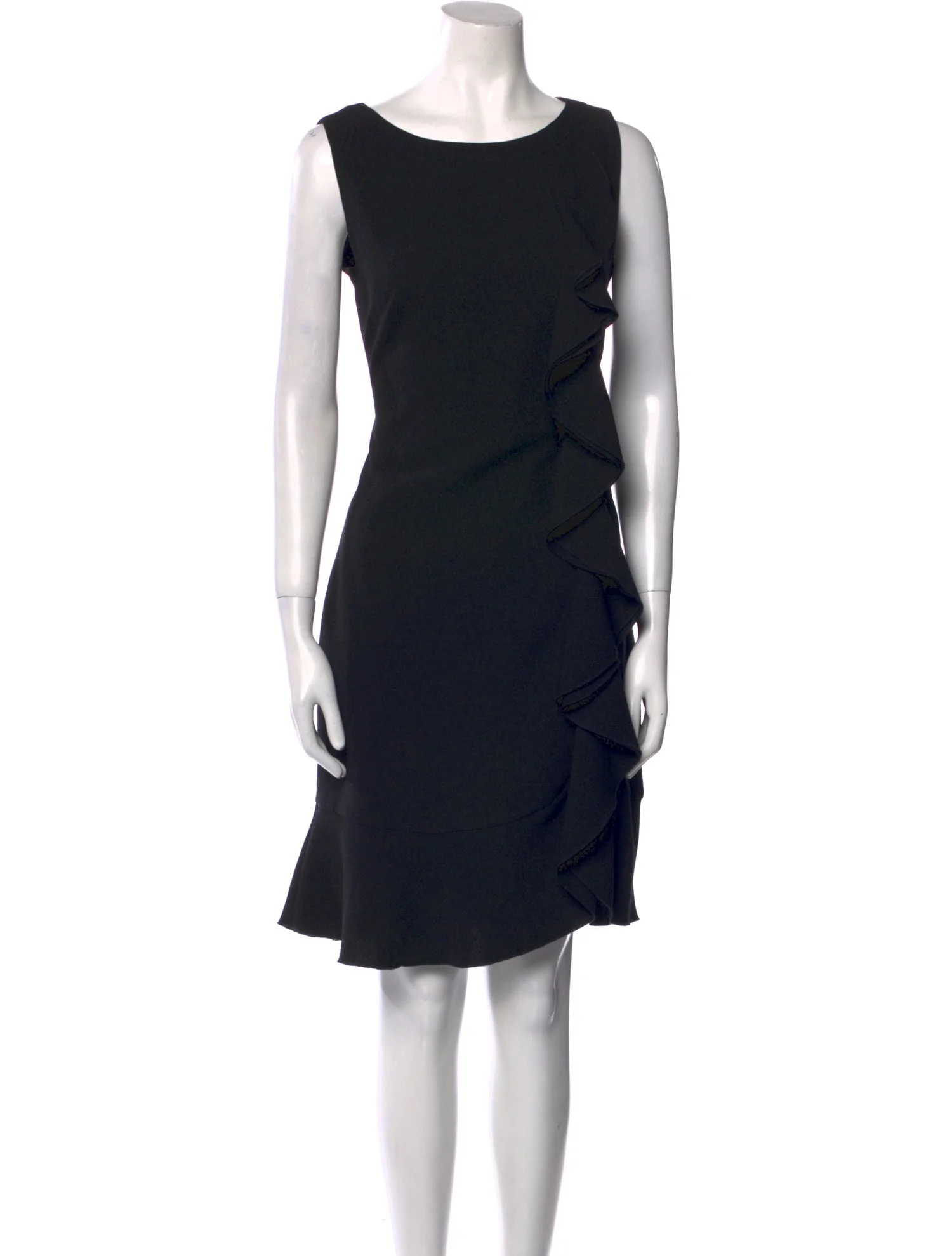 Karl LagerfeldBateau Neckline Knee-Length Dress