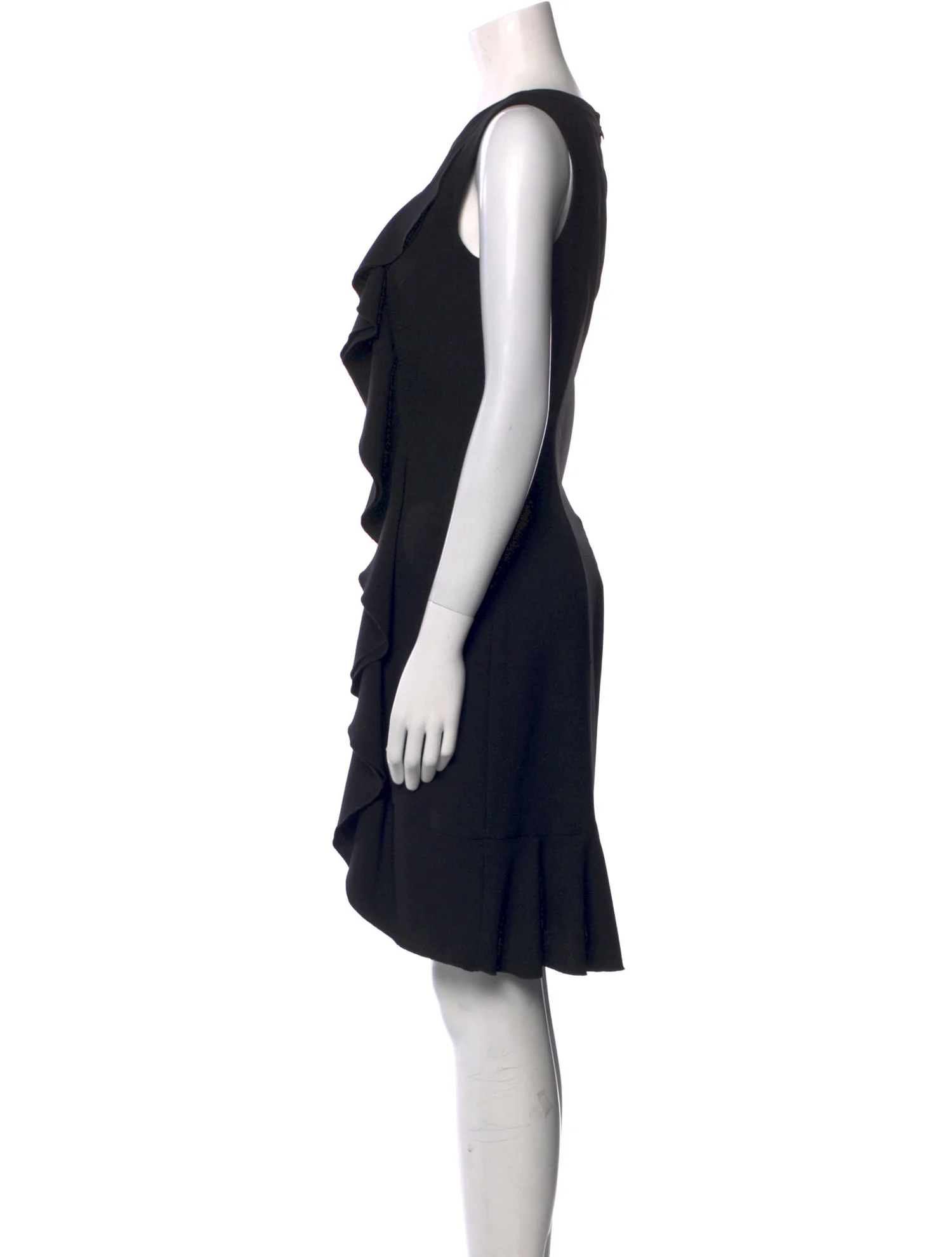 Karl LagerfeldBateau Neckline Knee-Length Dress
