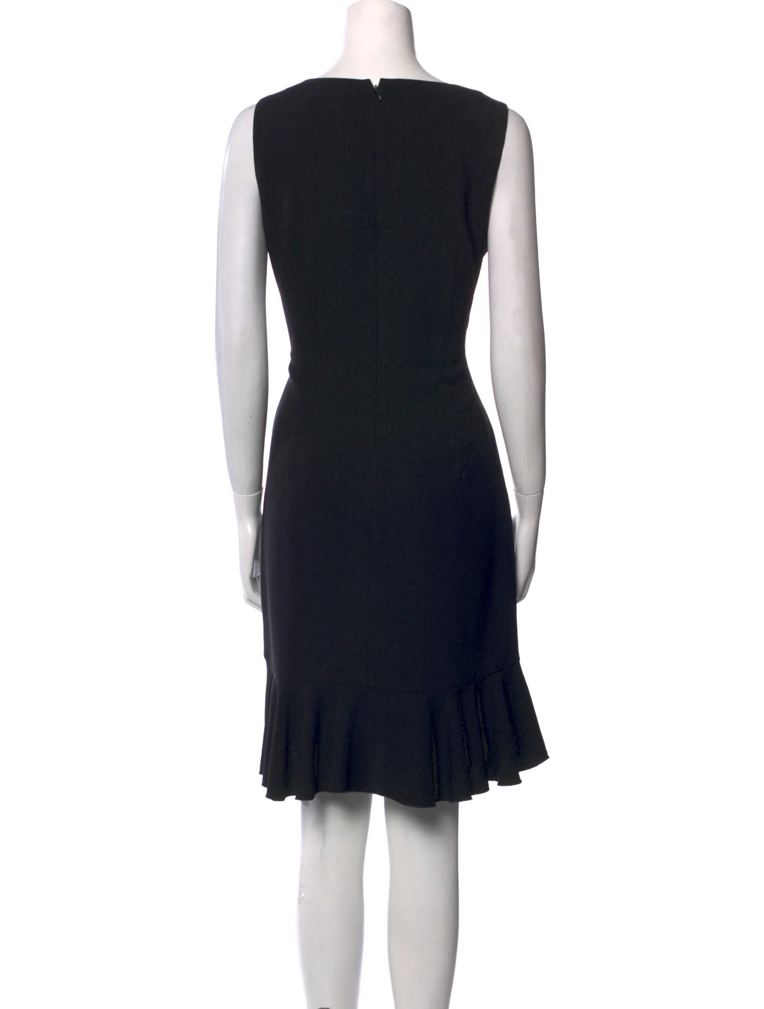 Karl LagerfeldBateau Neckline Knee-Length Dress