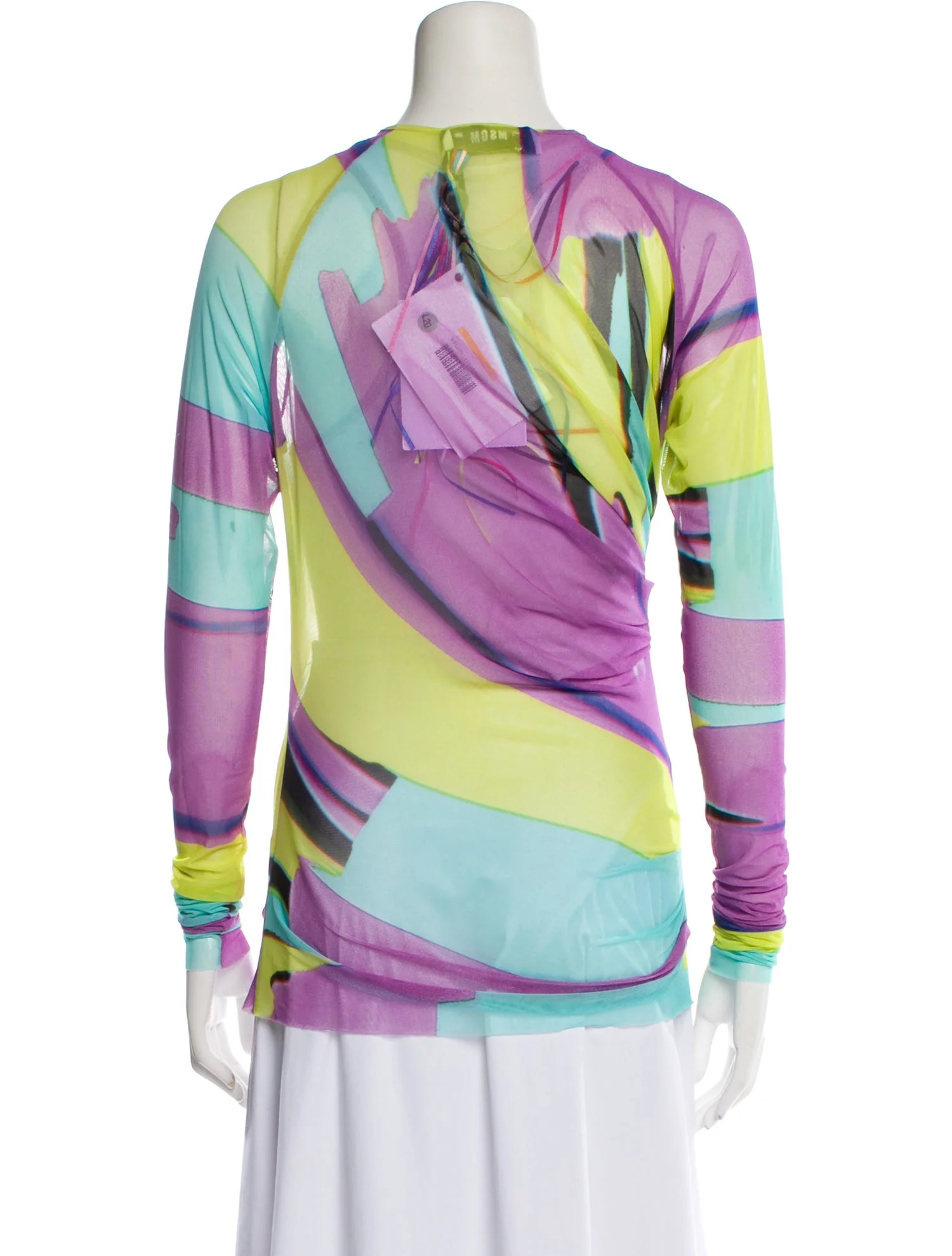 MSGMMesh Printed Sweatshirt w/ Tags