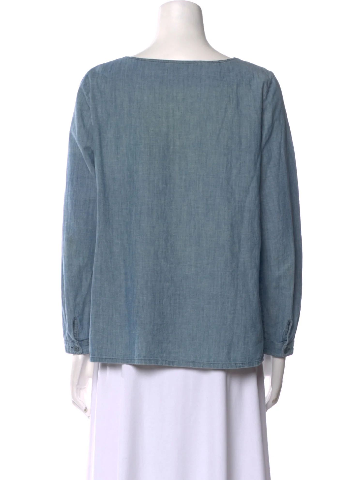 A.P.C.Scoop Neck Long Sleeve Blouse 3 A.P.C.Scoop Neck Long Sleeve Blouse