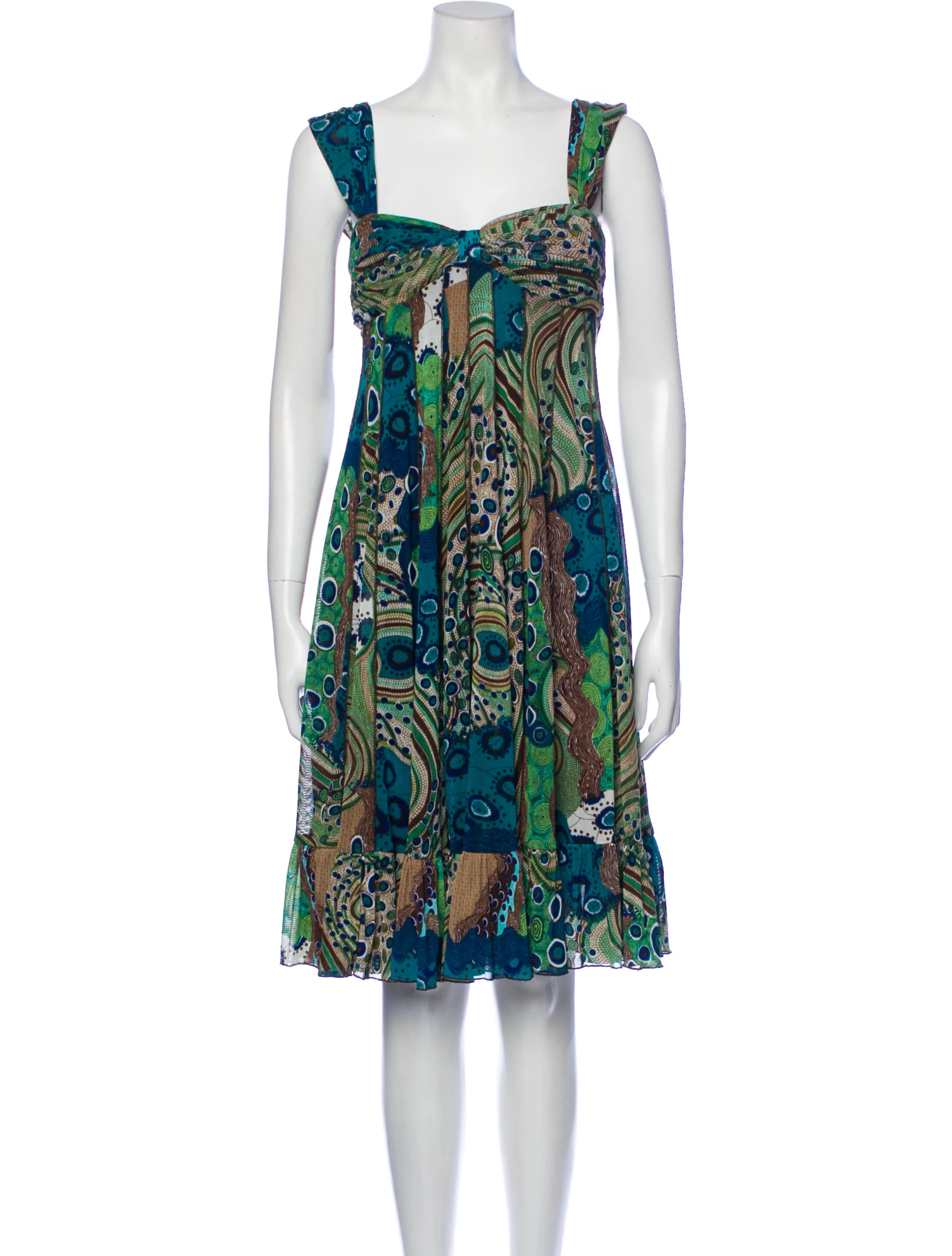 Alberto MakaliPrinted Knee-Length Dress