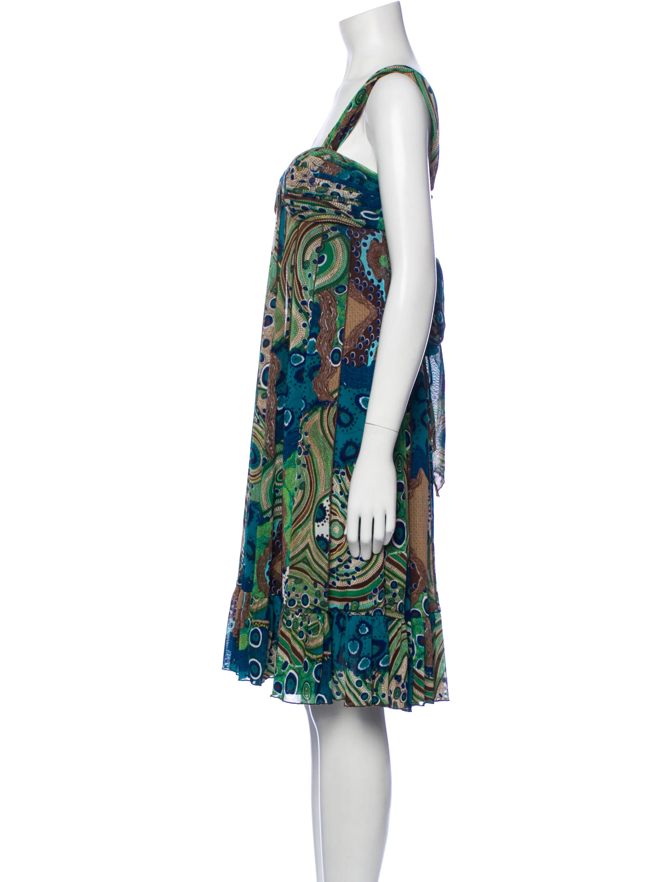 Alberto MakaliPrinted Knee-Length Dress